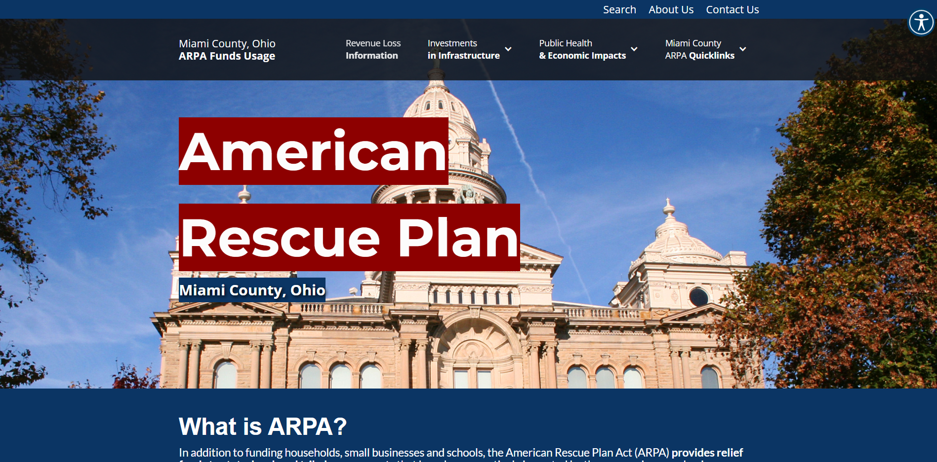 Miami County ARPA Website Image